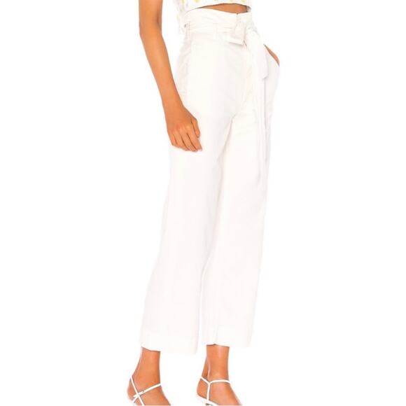 Mother The Paperbag Greaser Ankle in More Than Words Cream Womens Size 26 - Picture 1 of 9